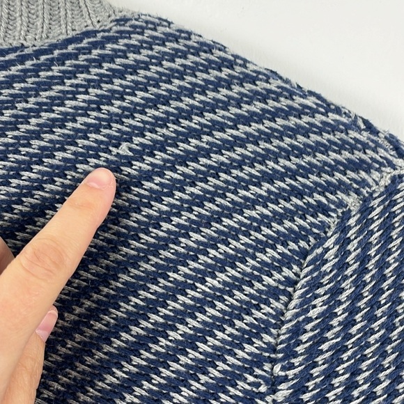 Cabi Colorblock Blanket Open Front Waterfall Cardigan Sweater Womens Size M Fall - Picture 9 of 9